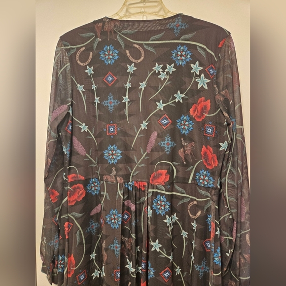 Tasha Polizzi Printed Vera Wrap Dress Size M - Picture 7 of 12